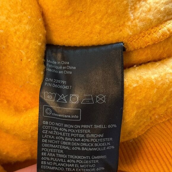 2017 Yellow Justin Bieber Stadium Tour Concert Crewneck Sweatshirt - Small - Picture 8 of 8